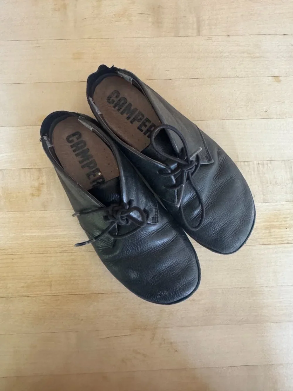 Kid's Camper Black Lace Ups